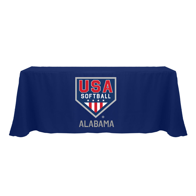 6' Blue Tablecloth, Primary USA & Secondary Association by Location